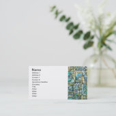 オーバーチュア – モダンバウハウスジオメトリックアート 名刺 (スタンド正面)