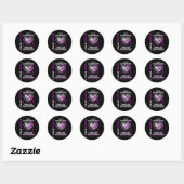 オーバードース啓発Tシャツ Enough+Purple+For+Gra ラウンドシール (シート)