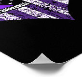 オーバードーズ啓発パープルリボンドラッグ中毒 &# ポスター (角)