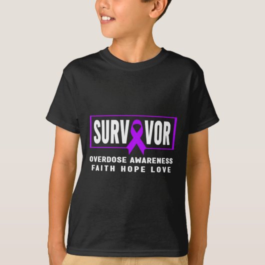 オーバードーズ啓発Tシャツ - 中毒 Tシャツ (正面)