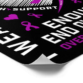 オーバードーズ啓発Tシャツ Enough パープル ブラザー ポスター (角)