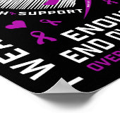 オーバードーズ啓発Tシャツ Enough Purple For My ポスター (角)