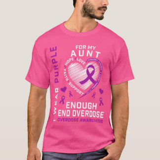 オーバードーズ啓発Tシャツ Enough Wear Purple Fo Tシャツ