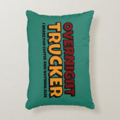 オーバーナイト・トラック運転手おもしろい車 アクセントクッション (正面(垂直))