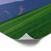 オーバーバーグ農夫のコテージと小麦畑 ポスター (角)