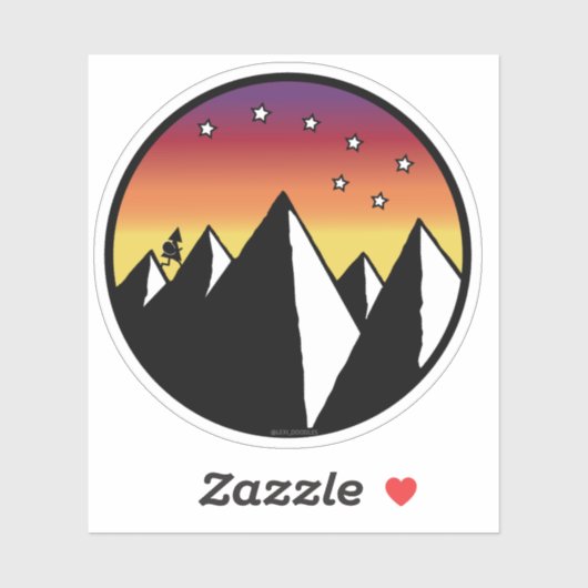 オーバーヒルオーバーデール – ステッカー シール (シート)