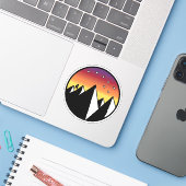 オーバーヒルオーバーデール – ステッカー シール (ノートパソコンとiPhone)