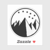 オーバーヒルオーバーデール – B&Wステッカー シール (シート)