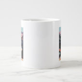 オーバービューオブザバンフ春ホテルポスター ジャンボコーヒーマグカップ (正面)