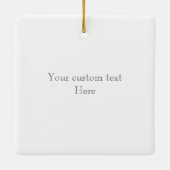 オーバーピントホースまたはポニーカスタム記念記念 セラミックオーナメント (裏面)