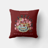 オーバーフローレッド装飾用クッション クッション (裏面)