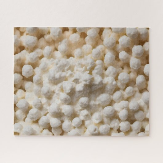 オーバーヘッドビューコテージチーズ ジグソーパズル (横)