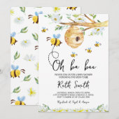 オーバーベイビーシャワー 招待状 (正面/裏面)