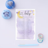 オーバームーンアニマルマッチング紙ゲームカードパープル チラシ (シングル)