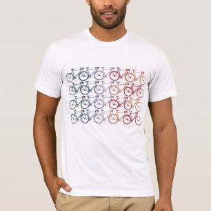 オーバーラッピングホイール20バイク白 Tシャツ