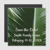 オーバーラップするパームフロンズトロピカルグリーン抽象芸術 (正面/裏面)