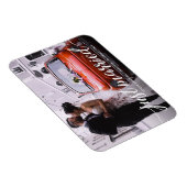 オーバーレイたった今結婚しました結婚スクリプトの写真 マグネット (右側)