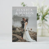 オーバーレイエレガントエロップド発表招待状 招待状 (スタンド正面)