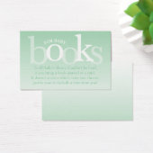 オーバーレイシンプルブックベビーシャワーカードミント持参 (デスク)