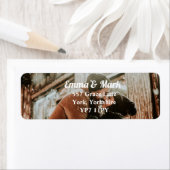 オーバーレイフォト結婚の住所 シール (インサイチュ)