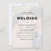 オーバーレイフォト結婚式招待状スイート 招待状 (裏面)