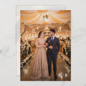 オーバーレイフォト結婚式招待状スイート 招待状 (正面/裏面)