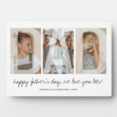 オーバーレイモダンパパファミリーフォト フォトプラーク (正面)