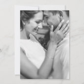 オーバーレイ付きのシンプルなツー写真ウェディング 招待状 (裏面)