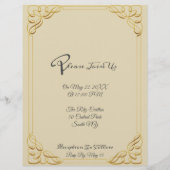 オーバーレイ写真の予算エレガントな結婚式の招待状fl チラシ (裏面)