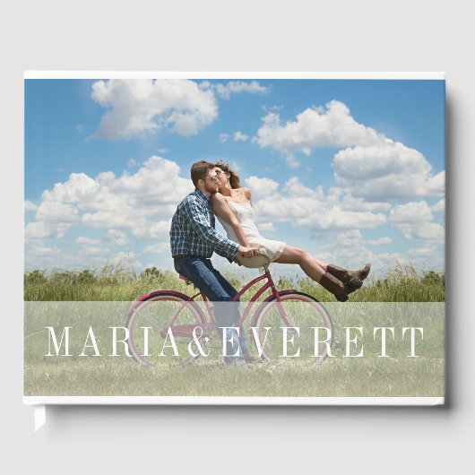 オーバーレイ面 |の結婚写真 ゲストブック (正面)