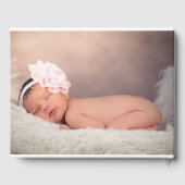 オーバーレイ面 |ベビーフォト《キリスト教》洗礼式や命名式またはバプテスマ ゲストブック (裏面)