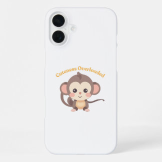 オーバーロードされた可愛さ：モンキーコレクション iPhone 16 PLUSケース