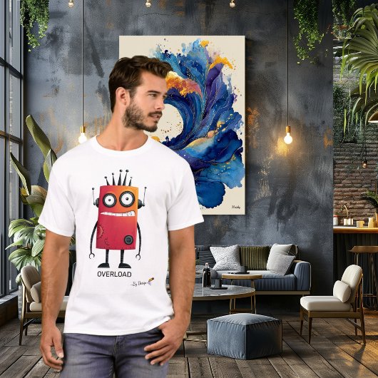 オーバーロードロボット | 大人のための面白いギークTシャツ Tシャツ