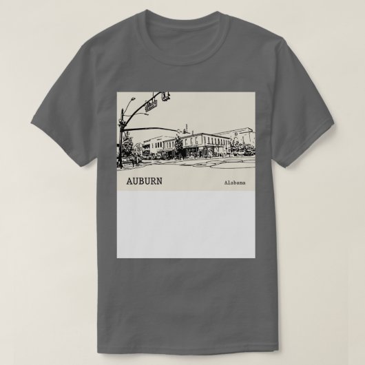 オーバーンアラバマTシャツ1 Tシャツ (デザイン正面)