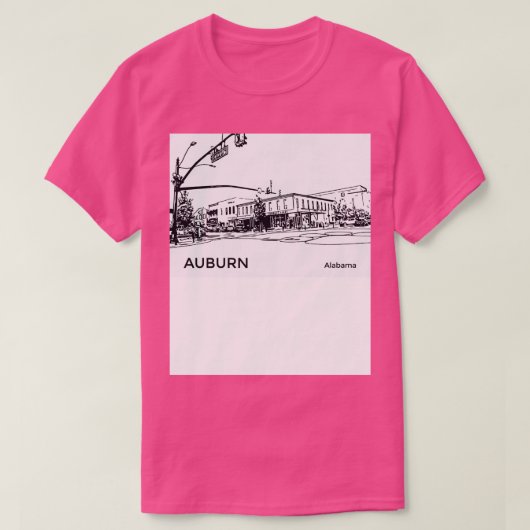 オーバーンアラバマTシャツ Tシャツ (デザイン正面)