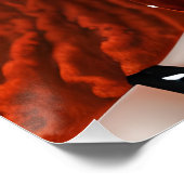 オーバーンクイーンレッドブラウンヘアブラックメラニンアフロロ ポスター (コーナー)