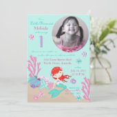 オーバーンマーメイドファースト誕生日 招待状 (スタンド正面)