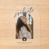 オーバーン大学卒業 | オーバーンタイガース アクリル招待状 (正面)