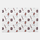 オーバーン大学 | 休日パターン キッチンタオル (横)