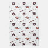 オーバーン大学 | 休日パターン キッチンタオル (縦)