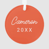 オーバーン大学 |休日 オーナメント (裏面)