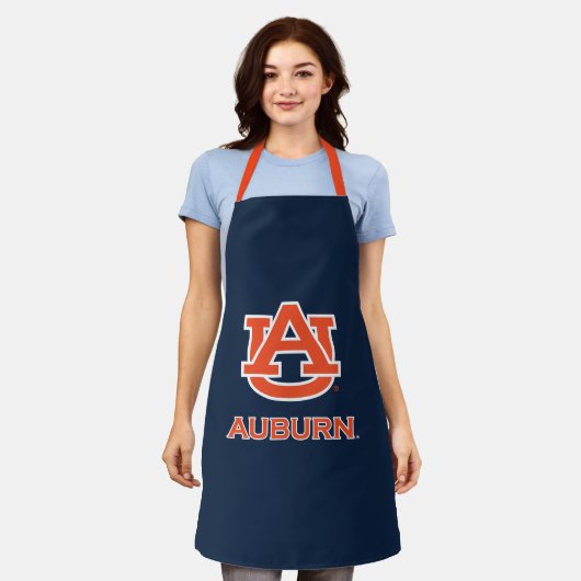 オーバーン大学 | AU Auburn エプロン (着用した状態)