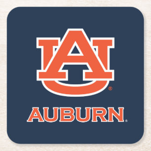 オーバーン大学   AU Auburn スクエアペーパーコースター