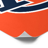 オーバーン大学 | Auburn UAロゴ ポスター (角)