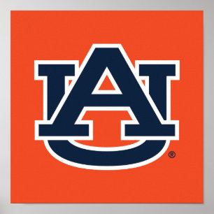 オーバーン大学   Auburn UAロゴ ポスター