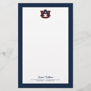 オーバーン大学 Auburn UAロゴ 便箋
