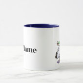 オーバーン女性画家の名前マグカップ マグカップ (中央)