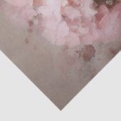 オーバーン美しい – 女性のポートレートと花 薄葉紙 (詳細)