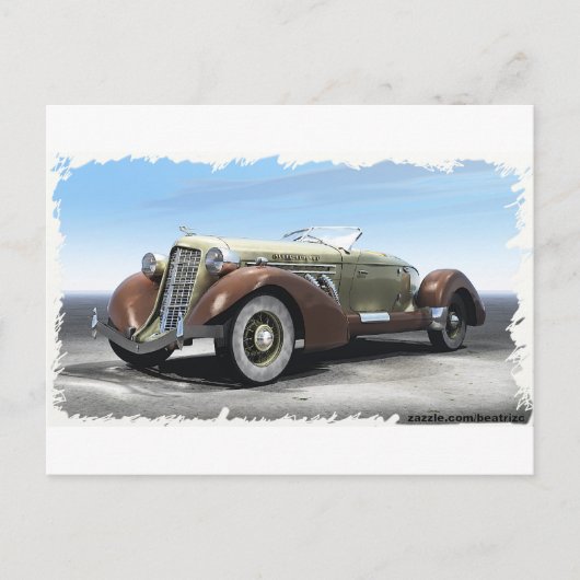 オーバーン851ZTs ポストカード (正面)