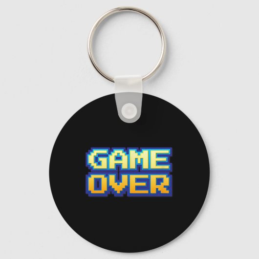 オーバーヴィンテージレトロゲームアーケード80s 90s キーホルダー (正面)